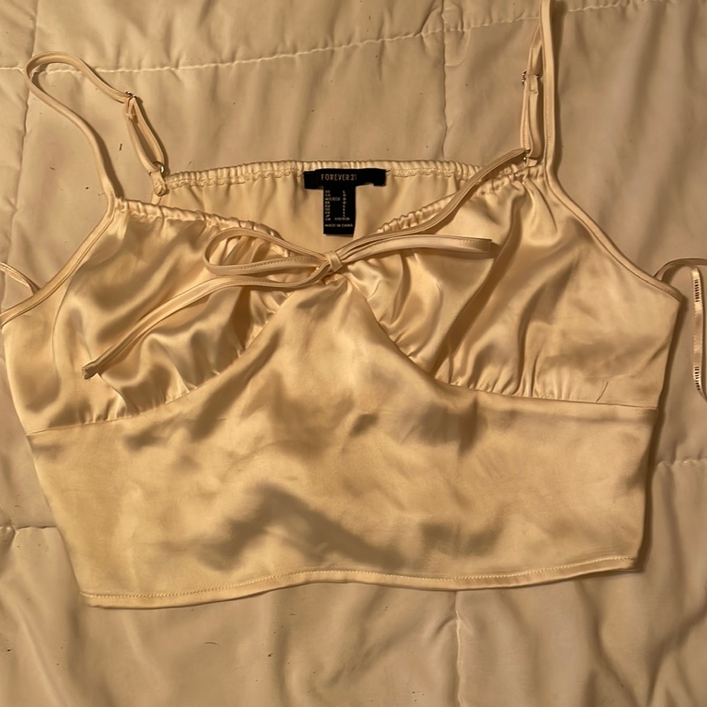 Forever 21 Silk crop top